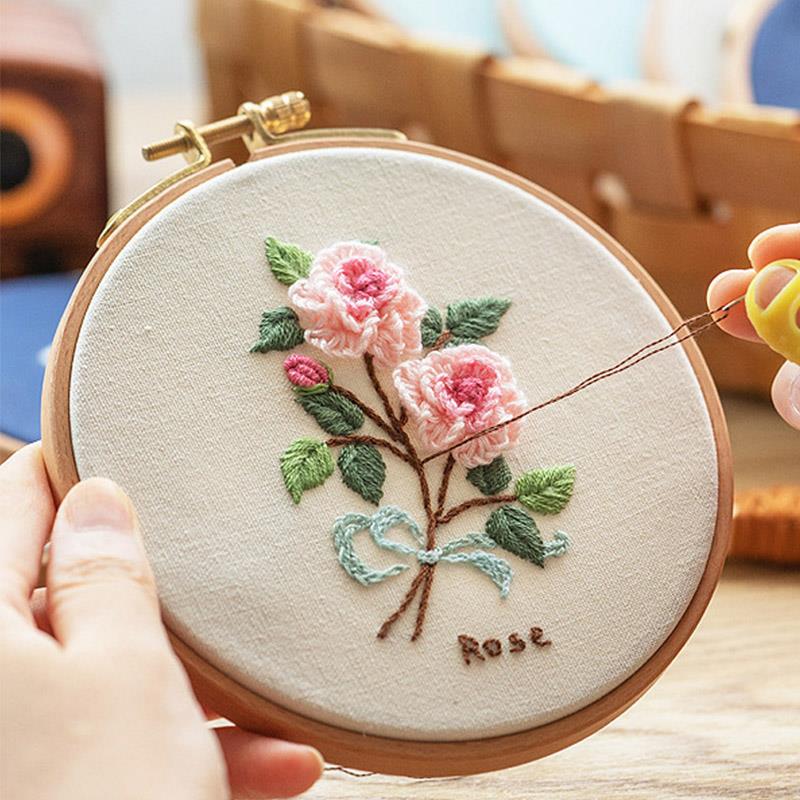 Wood Ring Blank - 高品質ブナ材刺繍フープ木製刺繍サークルリングホルダー刺繍クロスステッチホーム縫製ツール
