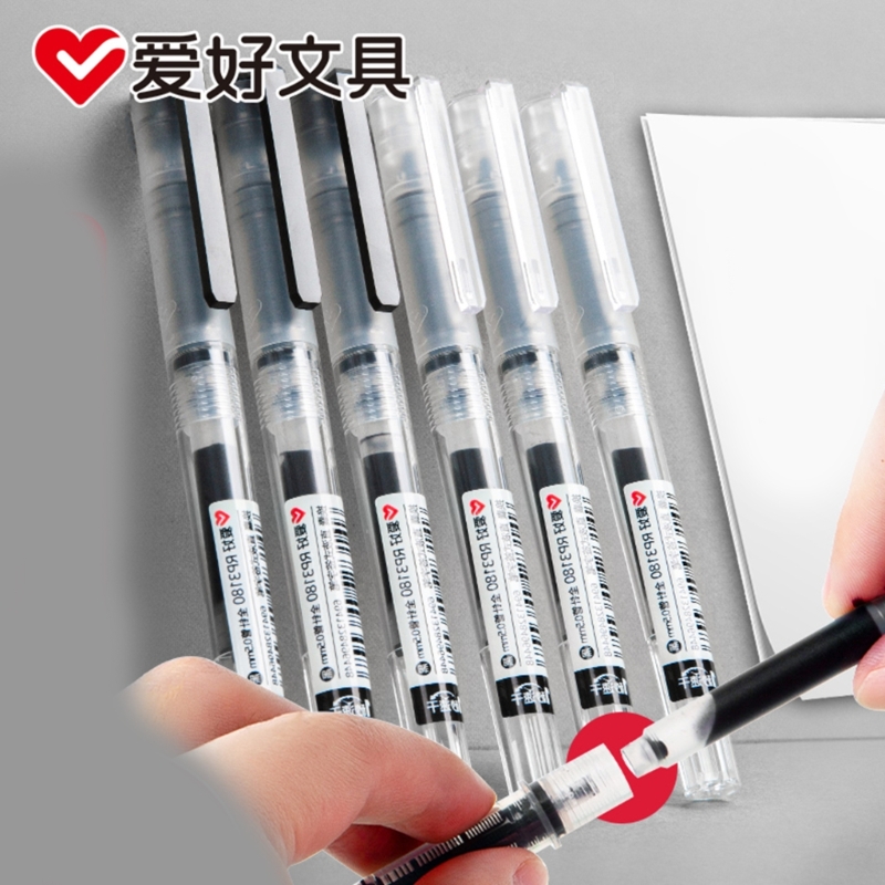Pilot Pen V5 - 速乾性 0.5 ミリメートルローラーペン黒赤インクストレート液体ローラーボールゲルペン F19E