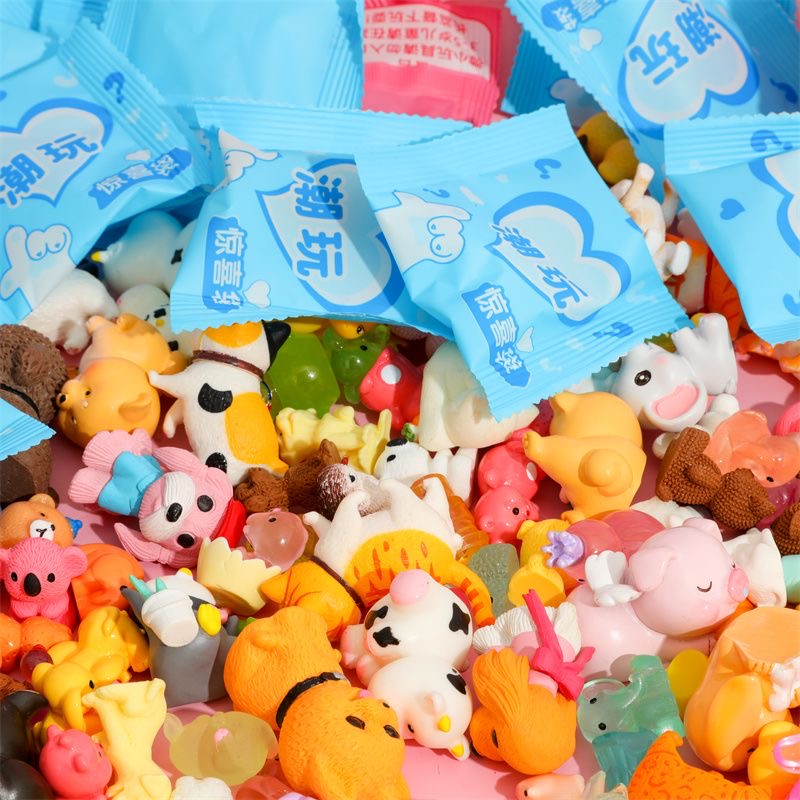 Resin Craft Ideas - 40 ピース/セットランダム漫画ブラインドボックス象動物ミニオーナメント装飾チャーム樹脂ホームクリエイティブ子供のギフト ﻿
