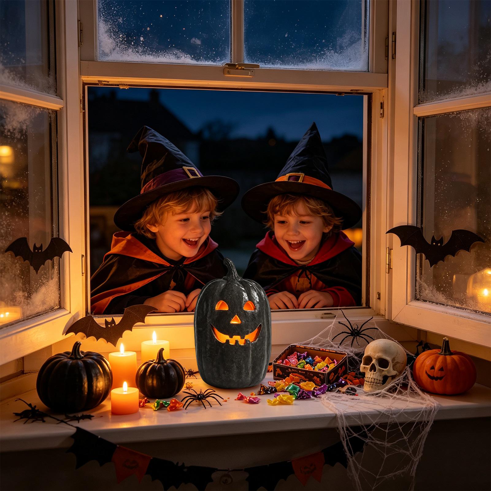 ハロウィンカボチャの工芸品　樹脂製カボチャの手作りランタン飾 - Resin Crafts のレビューと価格