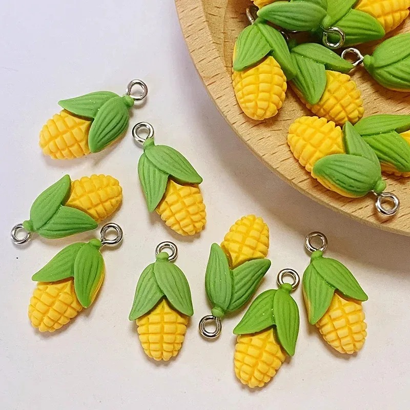20個入り 面白いミニコーン野菜樹脂チャーム 人工食品ペンダ - Resin Craft Supplies のレビューと価格