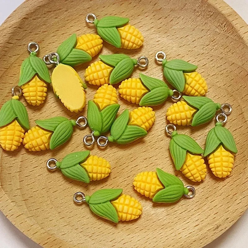 20個入り 面白いミニコーン野菜樹脂チャーム 人工食品ペンダ - Resin Craft Supplies のレビューと価格