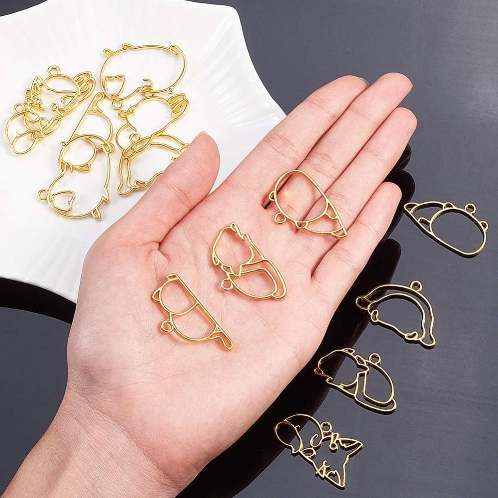 Hibernatorテーマのオープンベゼルチャーム、合金フレ - Resin Jewelry Kit のレビューと価格