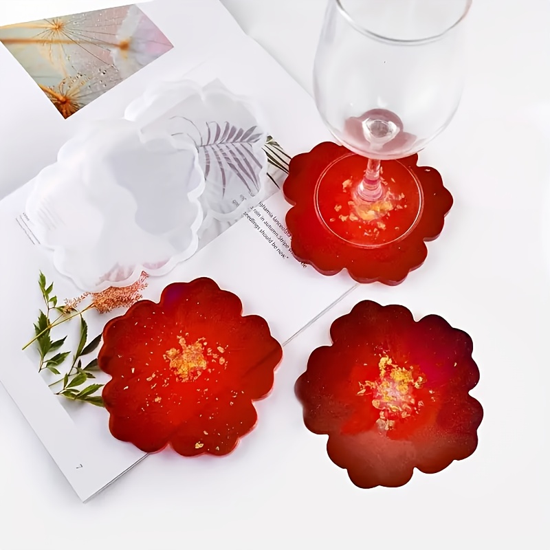 5個入りミラー付き大型花小花カップクッションベースシリコンモ - Flower Preservation Resin のレビューと価格