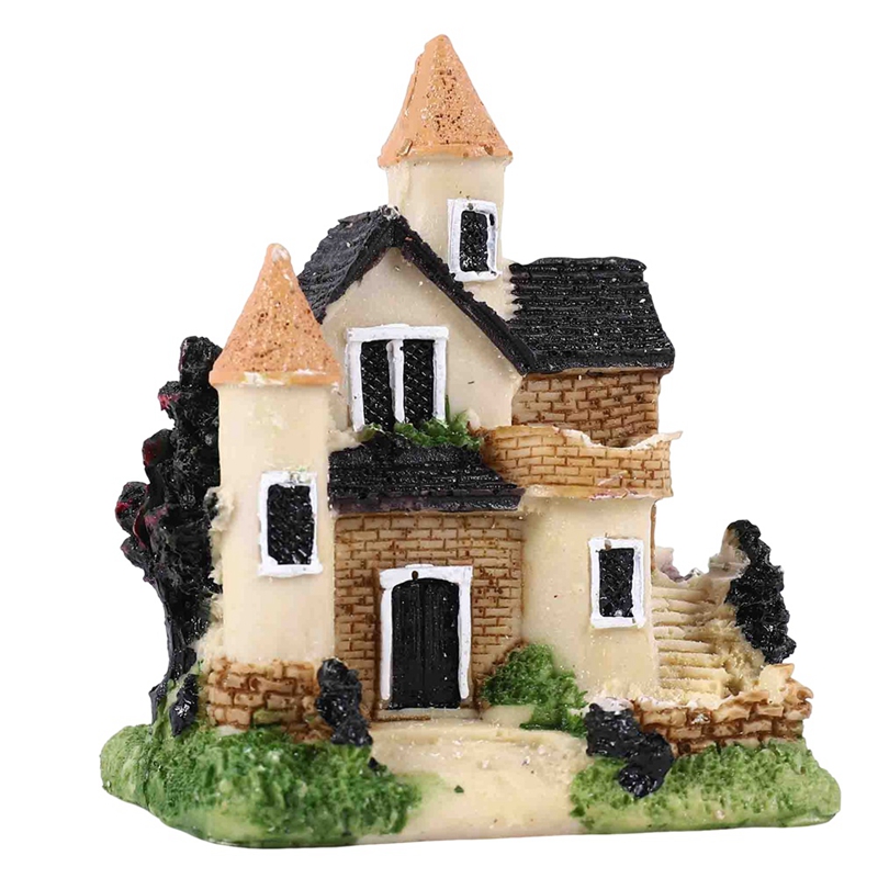 かわいいミニ樹脂ハウス ミニチュアハウス 妖精の庭の風景 ホ - Resin Crafts のレビューと価格