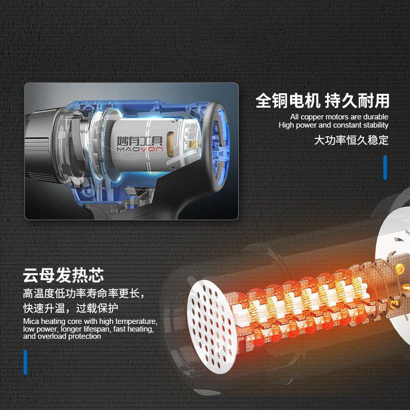 リチウム電池式ヒートガン、充電式溶接ガン、ハイパワーポータブ - Heat Gun Small のレビューと価格