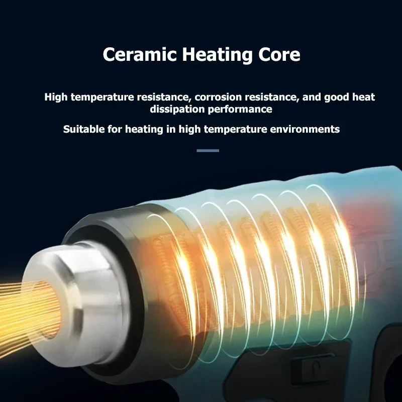 ホットエアガン高速加熱ポータブルヒートガン4つのノズルアタッ - Heat Gun Small のレビューと価格