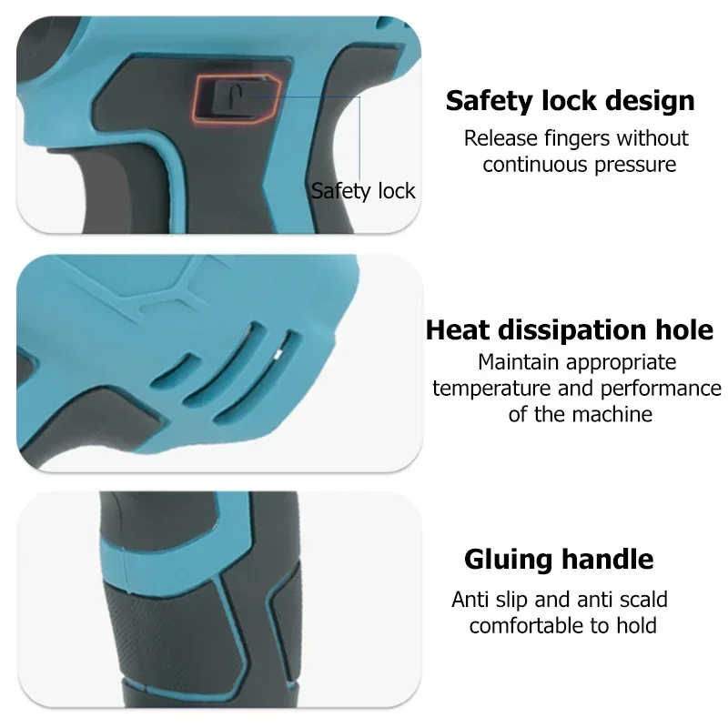 ホットエアガン高速加熱ポータブルヒートガン4つのノズルアタッ - Heat Gun Small のレビューと価格