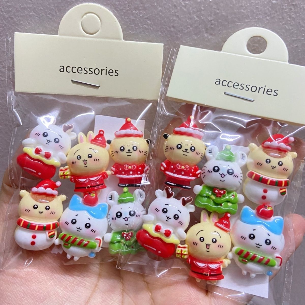 クリスマス無地チイカワ樹脂製取り外し可能ステッカー DIYス - Resin Craft Supplies のレビューと価格