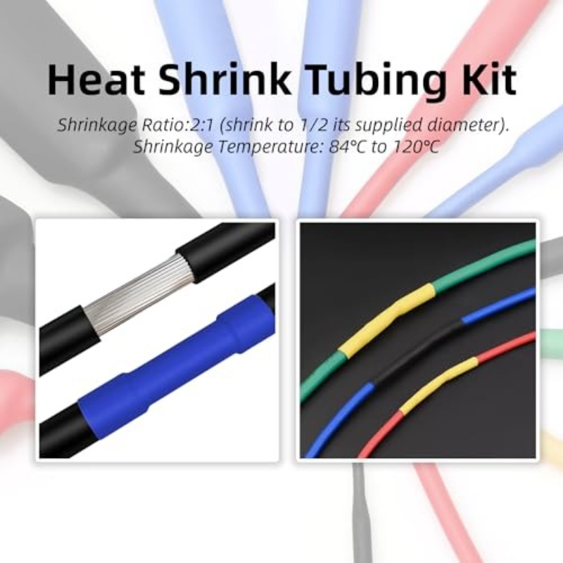 164個入り 2:1 ケーブルシュリンクチューブキット 熱収 - Heat Gun Small のレビューと価格