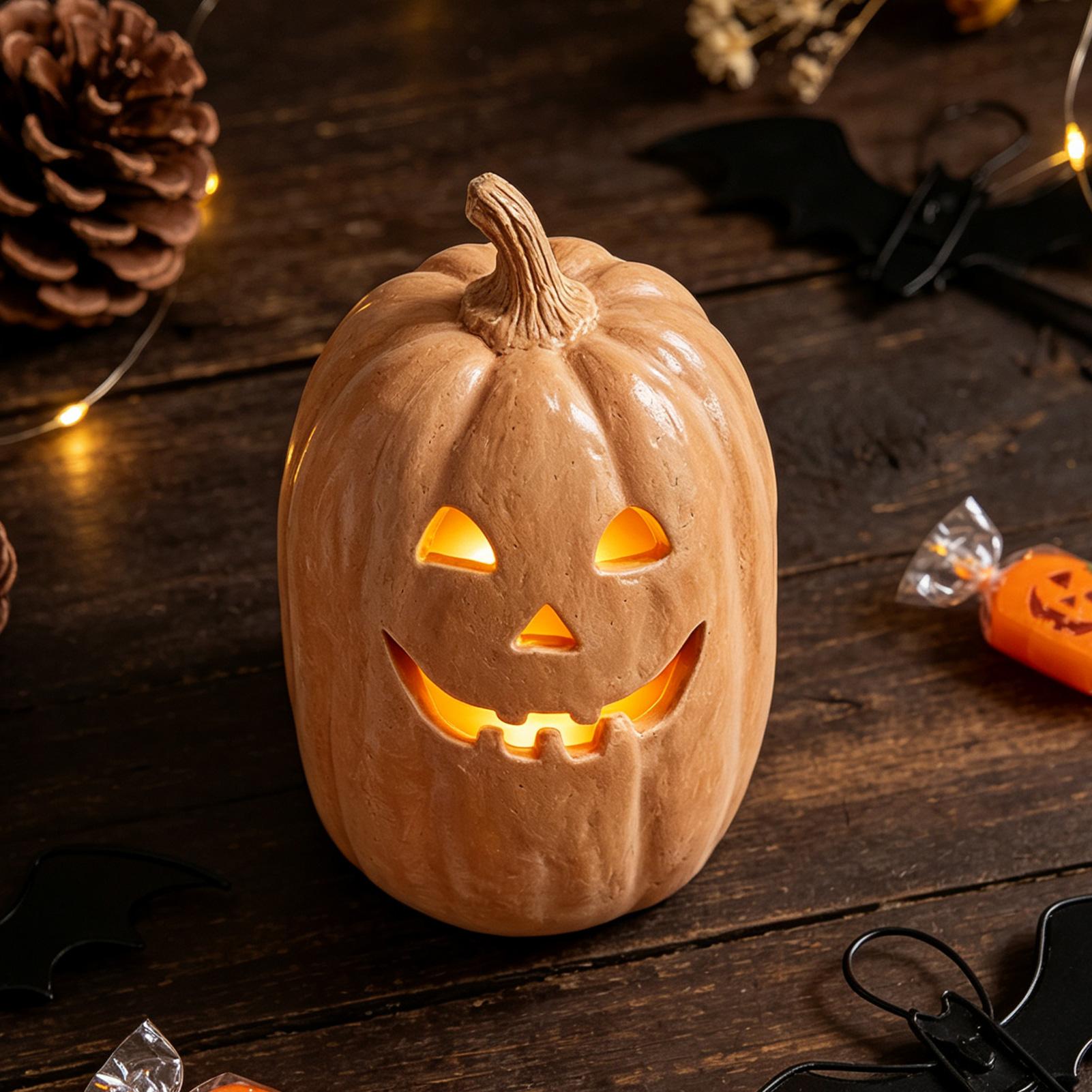 ハロウィンパンプキンクラフト樹脂製手作りパンプキンセンターピ - Resin Crafts のレビューと価格
