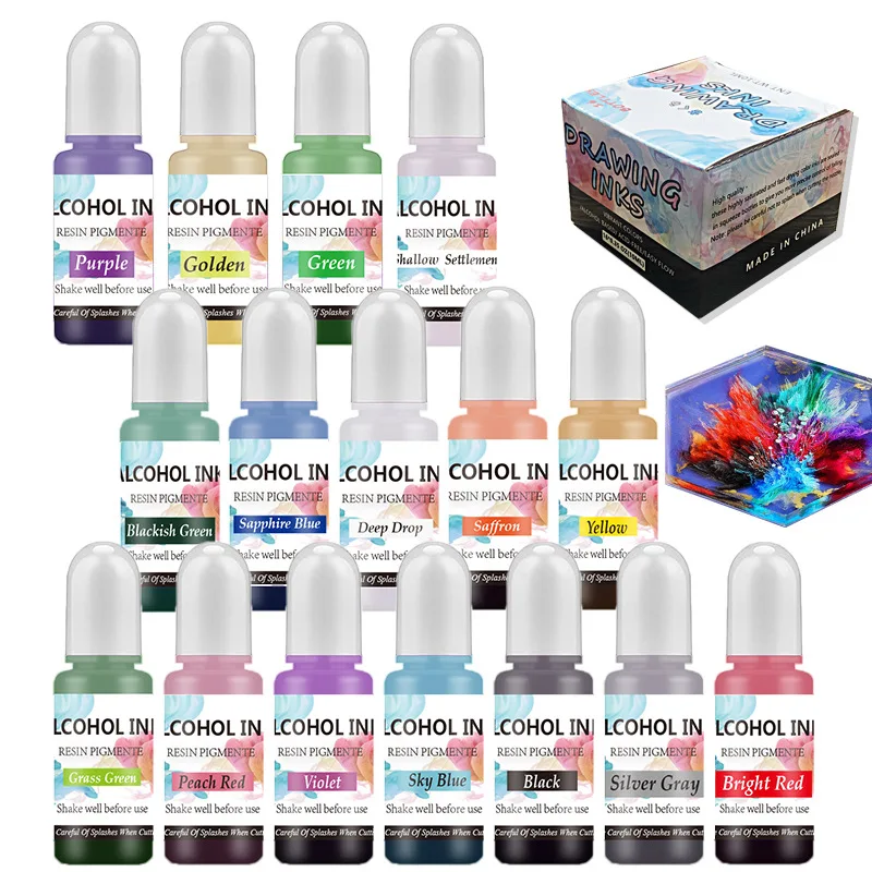 エポキシ樹脂DIY UVレジンモールドジュエリー製作用カラー - Resin Pigment Set のレビューと価格