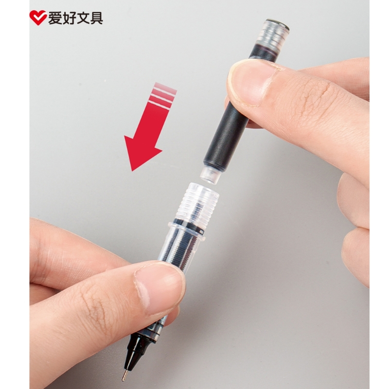 速乾性 0.5 ミリメートルローラーペン黒赤インクストレート - Pilot Pen V5 のレビューと価格