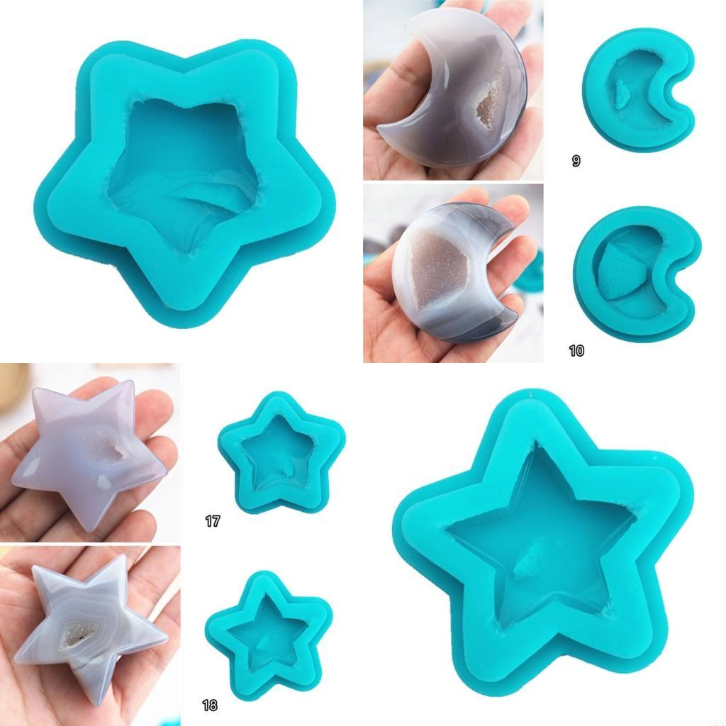 宝石用シリコンモールド水晶岩クラスターモールドクリスタルエポ - Geode Mold Silicone のレビューと価格