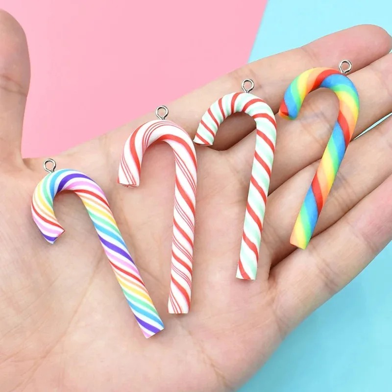 10 個の素敵な大型ポリマークレイクリスマスキャンディーケー - Resin Crafts Diy のレビューと価格