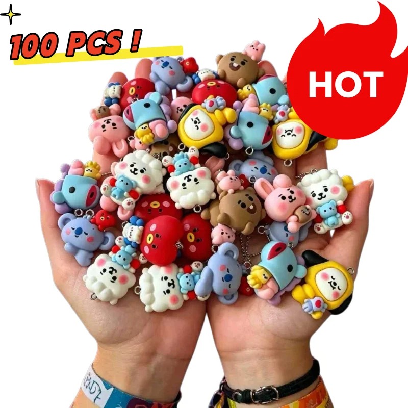 7 個 BT21 樹脂漫画チャーム DIY アクセサリークラ - Resin Craft Supplies のレビューと価格