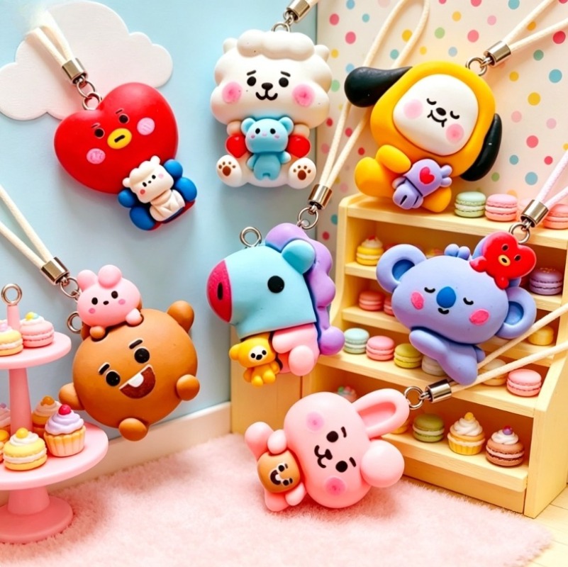 7 個 BT21 樹脂漫画チャーム DIY アクセサリークラ - Resin Craft Supplies のレビューと価格