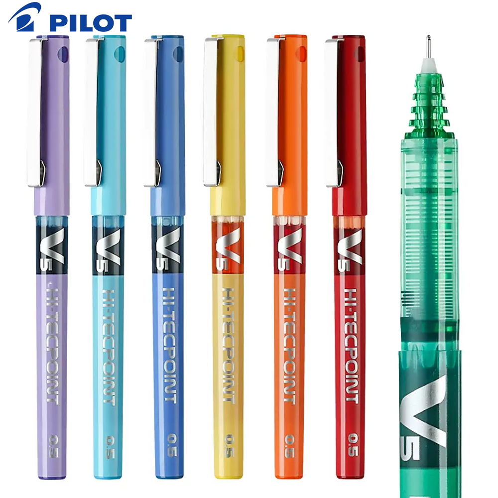 1 個日本パイロット V5 ゲルペンストレート液体ローラーペ - Pilot Pen V5 のレビューと価格