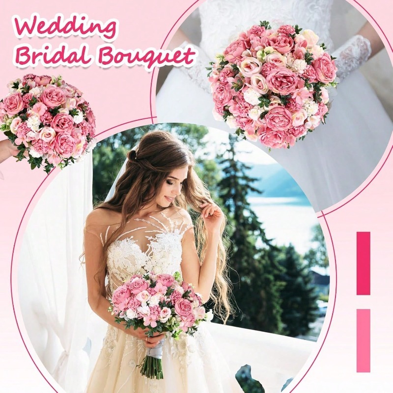 32 センチメートルシルク人工バラの花束花造花結婚式の装飾ホ - Dried Flower Bulk のレビューと価格