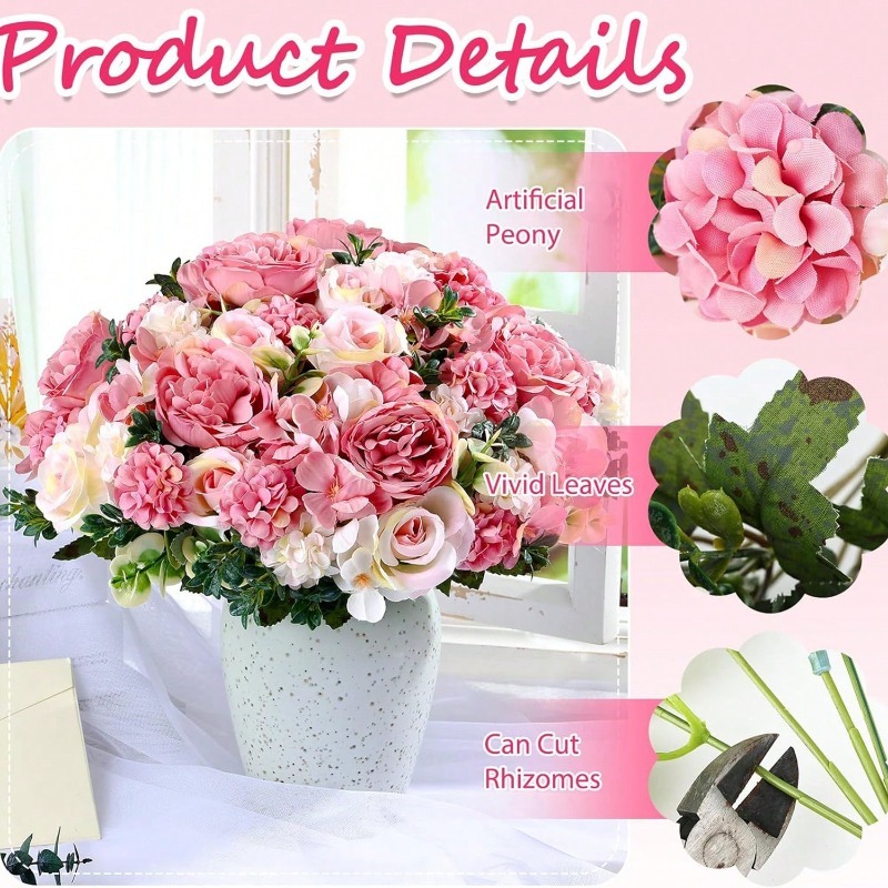 32 センチメートルシルク人工バラの花束花造花結婚式の装飾ホ - Dried Flower Bulk のレビューと価格