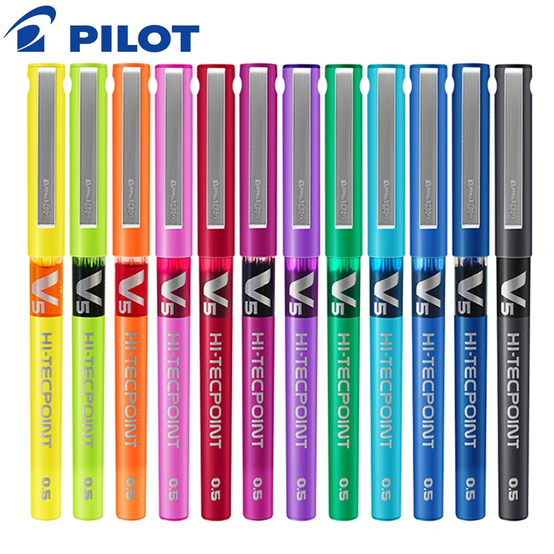 フルニードルジェルペン、ストレート液体ボールペン、速乾性カラ - Pilot Pen V5 のレビューと価格