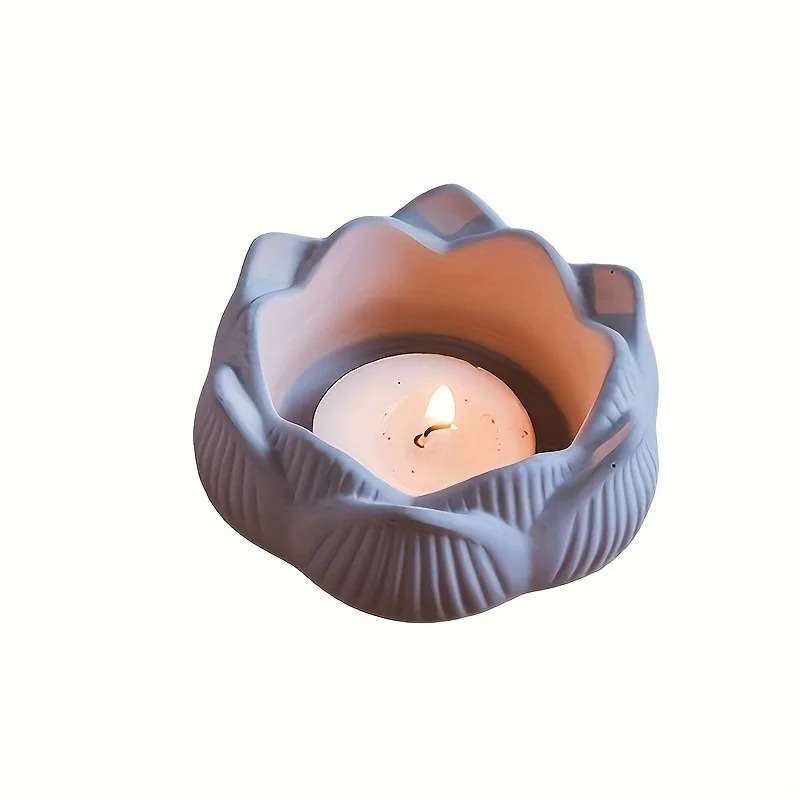1pc DIY 蓮の花シリコーン樹脂金型キャンドルホルダー/ - Flower Preservation Resin のレビューと価格